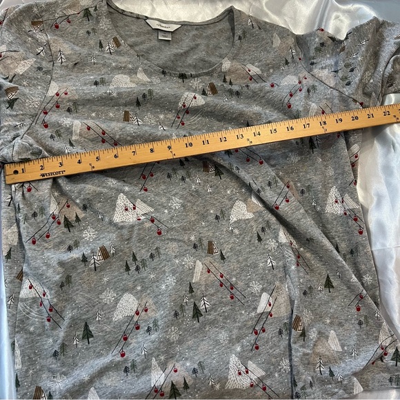 Plus size 3X  Holiday Penguin and Winter Scene Shirts. SET OF 2 SHIRTS - Picture 6 of 16